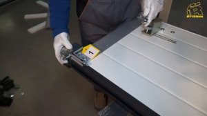 Установка гаражных откатных секционных ворот