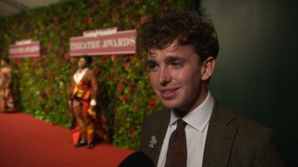 Laurie Kynaston on the red carpet | Evening Standard Theatre Awards 2019