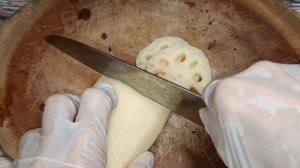 Вкусное и полезное блюдо из корня лотоса. Вьетнамская кухня.