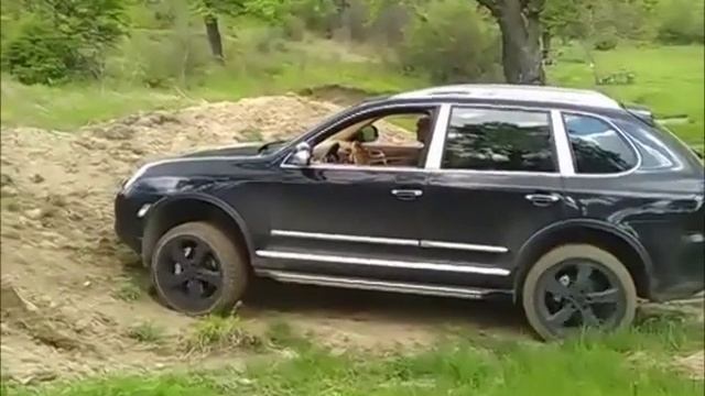 Porsche Cayenne on light off road !!! смотреть онлайн