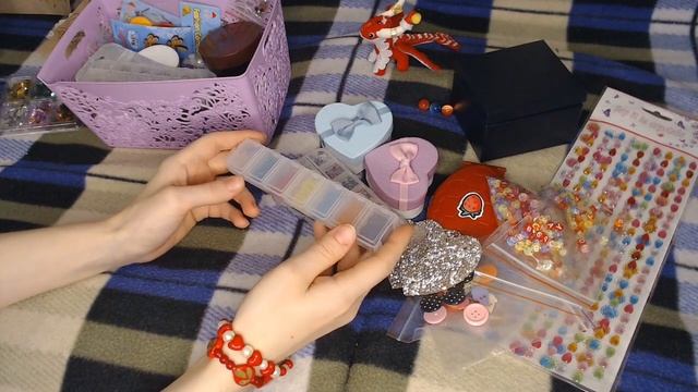 ASMR | АСМР шепталка ?✨ Мое хранение творческого декора | Бусины, пайетки, бисер... ?? смотреть онлайн