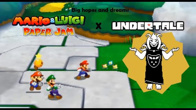 "Big hopes and dreams" Mario and Luigi Paper Jam X Undertale смотреть онлайн