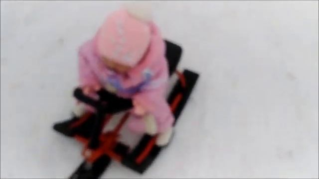 398 Реборны катаются на снегокате!  Февраль.