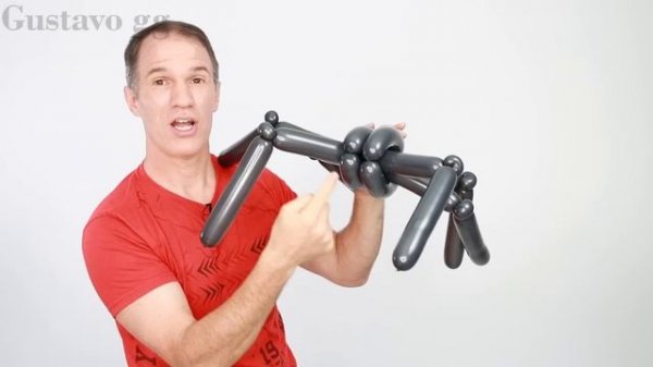 Como hacer una ARAÑA CON GLOBOS ? decoración con globos para halloween ✨ Globoflexia - Gustavo gg