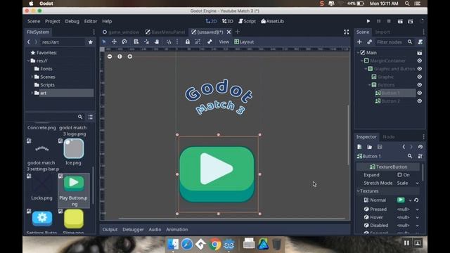 Part 32 - Creating Mobile Menus: Make a game like Candy Crush in Godot смотреть онлайн