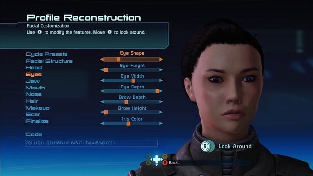 Mass Effect 1 Legendary Edition Female KITANA Shepard Character Creation смотреть онлайн
