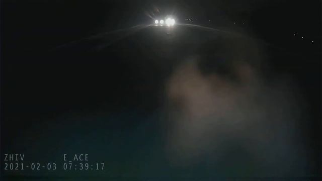 Видеорегистратор E-ACE A37. Ночь. Задняя камера. Город без фонарей смотреть онлайн