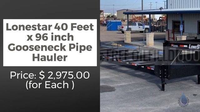 Lonestar 40 Feet x 96 inch Gooseneck Pipe Hauler in Excellent Condition смотреть онлайн