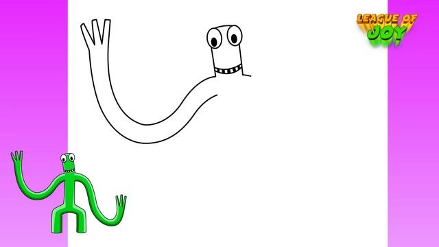 How to DRAW RAINBOW FRIENDS GREEN смотреть онлайн