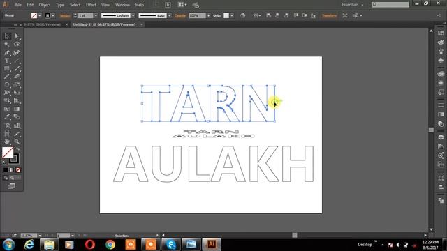 How to create 3D Text with blending in Adobe Illustrator смотреть онлайн