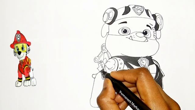 Watch Paw Patrol Movie | Rubble Saves The Day | How To Draw Rubble From Paw Patrol Movie смотреть онлайн