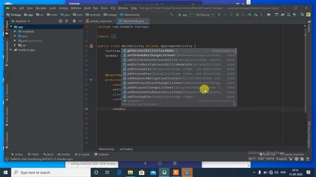 Seekbar in android studio |android app development course in telugu смотреть онлайн