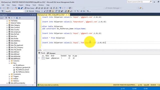 Unique Key Constraint In SQL Server | Coding Knowledge смотреть онлайн