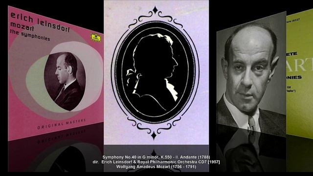 W.A, Mozart - Symphony No.40 in G minor, K.550 (dir. Erich Leinsdorf, 1957) смотреть онлайн