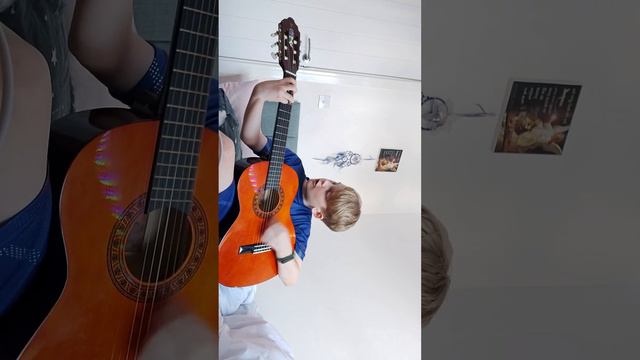 GUITAR ON THUNDERSTRUCK AND SMELLS LIKE TEEB SPIRIT ON POWER CHORDS (PART1) смотреть онлайн