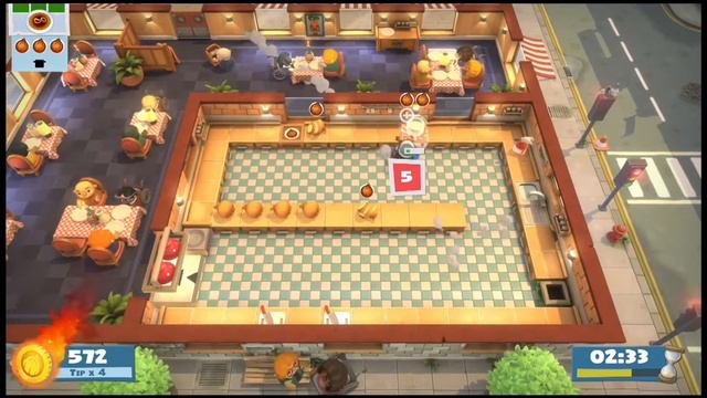 Overcooked: All You Can Eat - Overcooked - Level 1-1 3 Star 2 Player Co-op смотреть онлайн