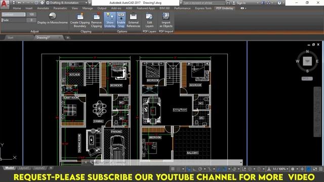 How to convert PDF into AutoCAD Drawing | File Inserting PDF in AutoCAD смотреть онлайн