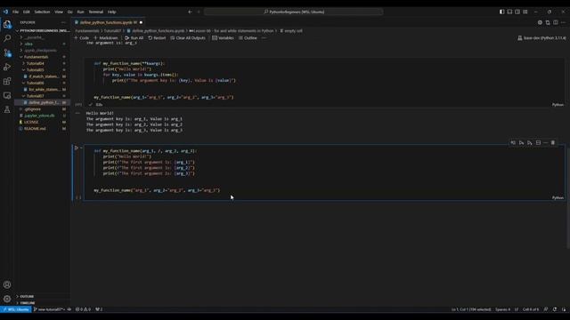 Tutorial 07 - Python Functions смотреть онлайн