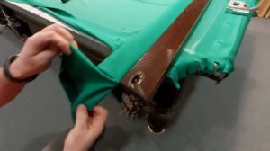 перетяжка бортов бильярдного стола