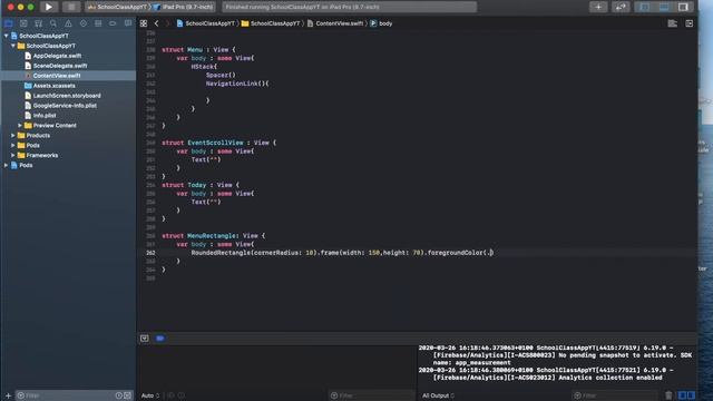SwiftUI tutorial for beginners Firebase school class/task App(fast coding) PART-2 смотреть онлайн