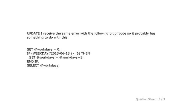MySQL : How to set up a WHILE loop with IF statement in MySQL? смотреть онлайн