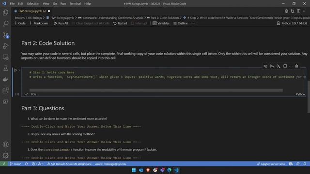 Github Copilot Automatically writes a function to get the sentiment of text. смотреть онлайн