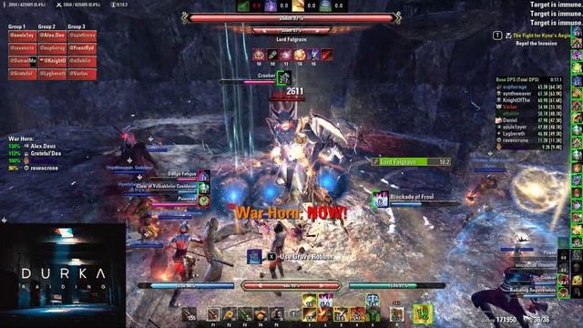 ESO vKA HM - Kyne´s Wrath (Dawnbringer), Main tank DK PoV [D U R K A] смотреть онлайн