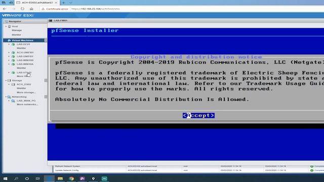 Installing pfSense on VMware ESXi | Virtual Machine | Virtual Firewall смотреть онлайн