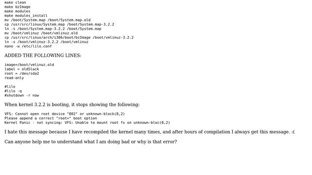 Kernel Panic - not syncing: VFS: Unable to mount root fs on unknown-bloc(8,2) смотреть онлайн
