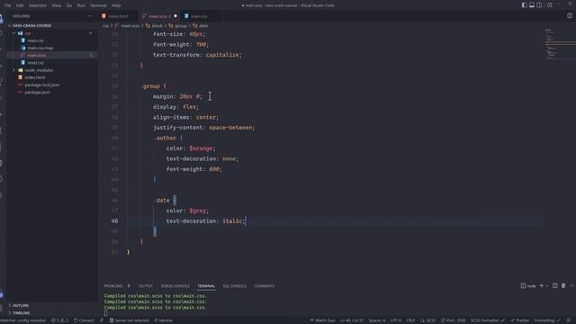 Sass Crash Course смотреть онлайн