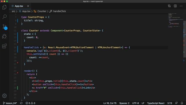 TypeScript + React #4 Типизация событий (Typing of Events) смотреть онлайн