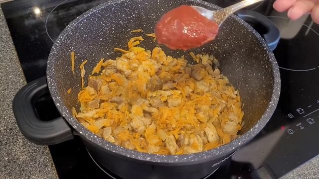 Очень вкусная гречка с мясом!!! Родные попросят добавки! смотреть онлайн