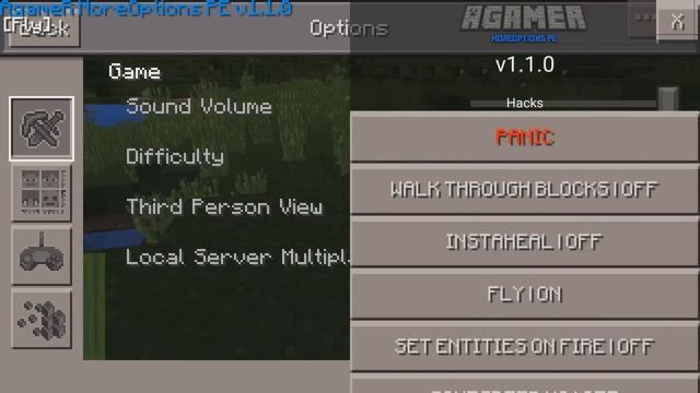 0.15.0/0.16.0 MOREOPTIONS HACK - MINECRAFT PE - DOWNLOAD смотреть онлайн