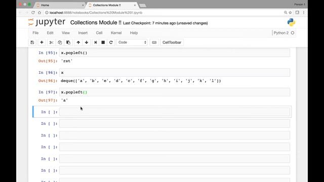 Collections Module - Deque Part 2 смотреть онлайн
