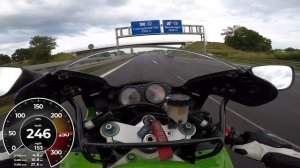 Kawasaki  ZX-9R 0-280 Km/h - GPS - TOP SPEED - ACCELERATION - TIMING