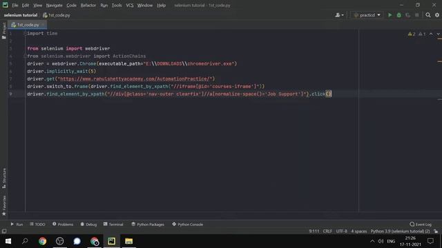 Selenium tutorial with Python Hindi #18 - Frames смотреть онлайн