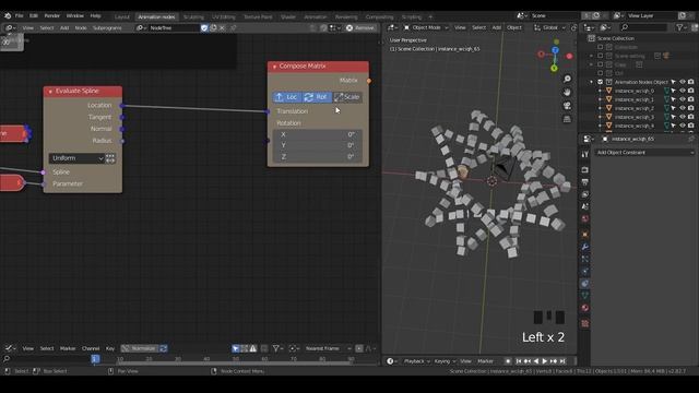 [Tut] Follow/Instancing on spline - blender animation node; AN-preset смотреть онлайн