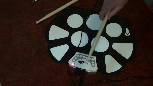 Гибкие электронные барабаны W758 roll up drum kit смотреть онлайн