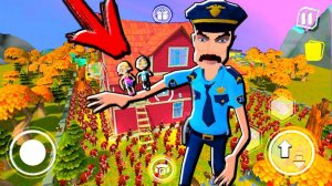 1000 ОЛЕНЬ ПРИВЕТ СОСЕД НАПАЛИ НА ПОЛИЦЕЙСКИЙ - Dark Riddle ПОХОЖАЯ ИГРА на Hello Neighbor
