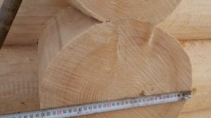 Сруб бани 6 на 4 метра, рубка в чашу, с перегородкой