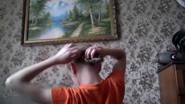 Как заплести пучок без шпилек! + талисман??? смотреть онлайн