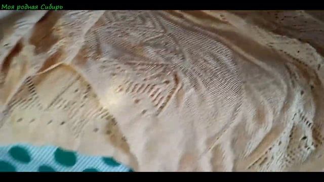 Из остатков скатерти связала салфетку. Моё вязание.