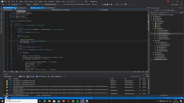 How to use Preferences and ViewModel in code behind xaml; Xamarin forms Visual Studio 2019 смотреть онлайн