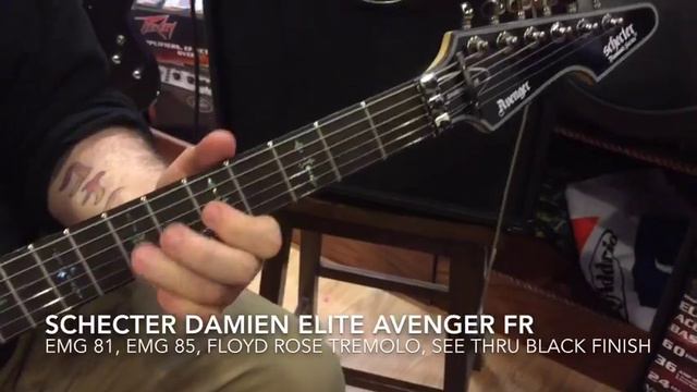 Schecter Damien Elite Avenger FR Electric Guitar w/ Hardshell Case Gloss Black смотреть онлайн