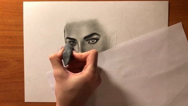 Майкл Джексон | Michael Jackson | Портрет угольным карандашом | Fox Art