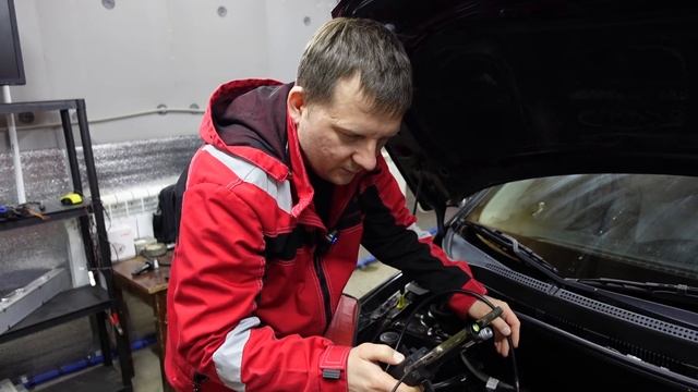 Солярис 2012г. Основные заезды на пост диагностики двигателя. смотреть онлайн