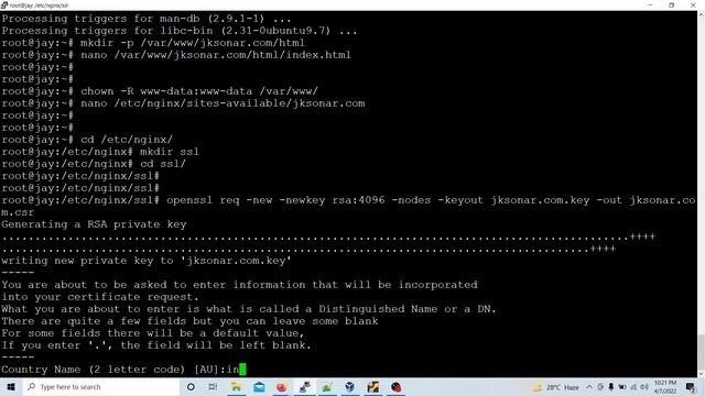 How to install ssl on nginx | nginx + tls/ssl + vhost | Virtual Hosting смотреть онлайн