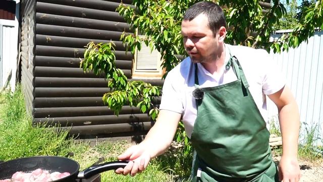 Рецепт Оджахури со свининой на мангале!!! Картошка с мясом в казане!!! смотреть онлайн