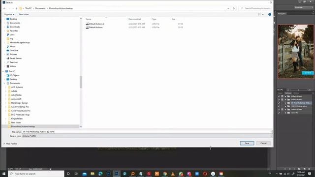 How To Backup Photoshop Actions - Save All Actions ATN Files On Computer смотреть онлайн