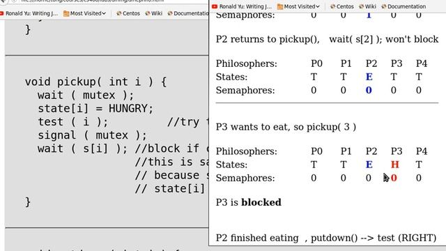 Dining Philosophers Implementation in C using SDL смотреть онлайн